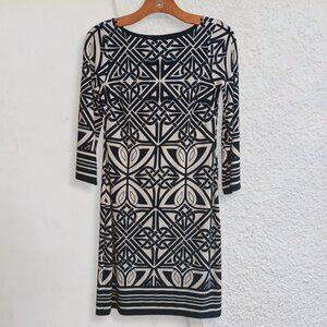4/$25 Navy Tribal Print Midi